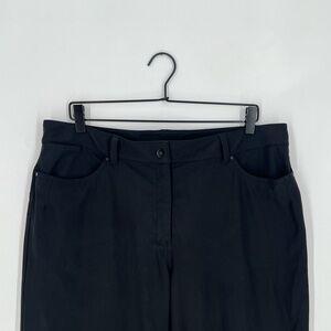 Lululemon Black Cropped Ankle Wide Leg Pants